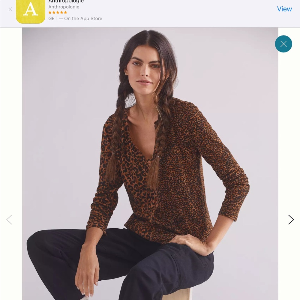 Neutral split-neck top